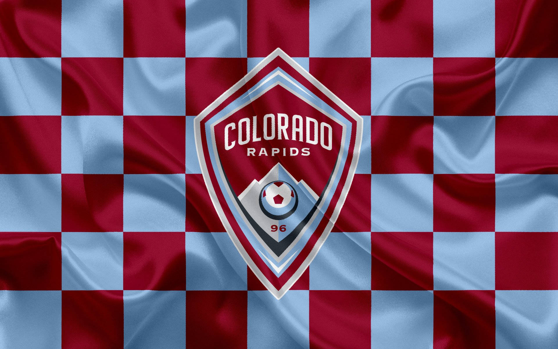 Colorado Rapids Checkered Logo Wallpaper