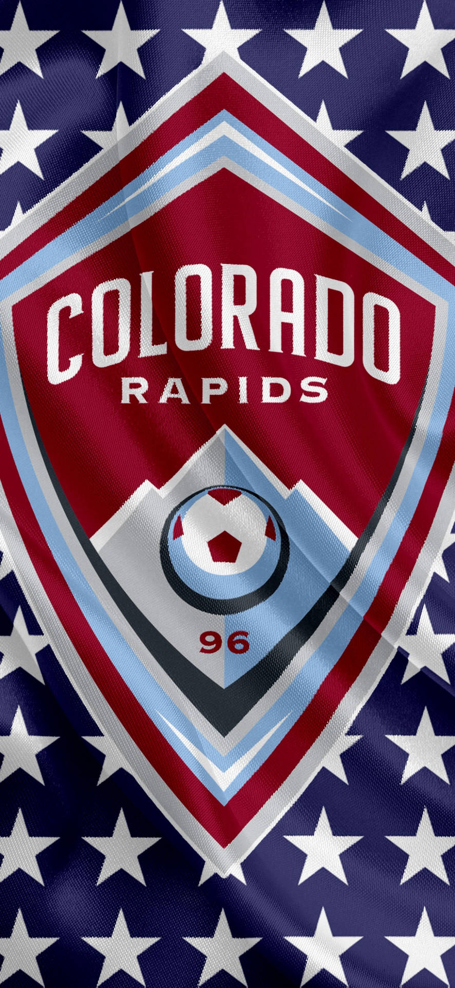 Equipede Futebol Colorado Rapids Logotipo Oficial. Papel de Parede