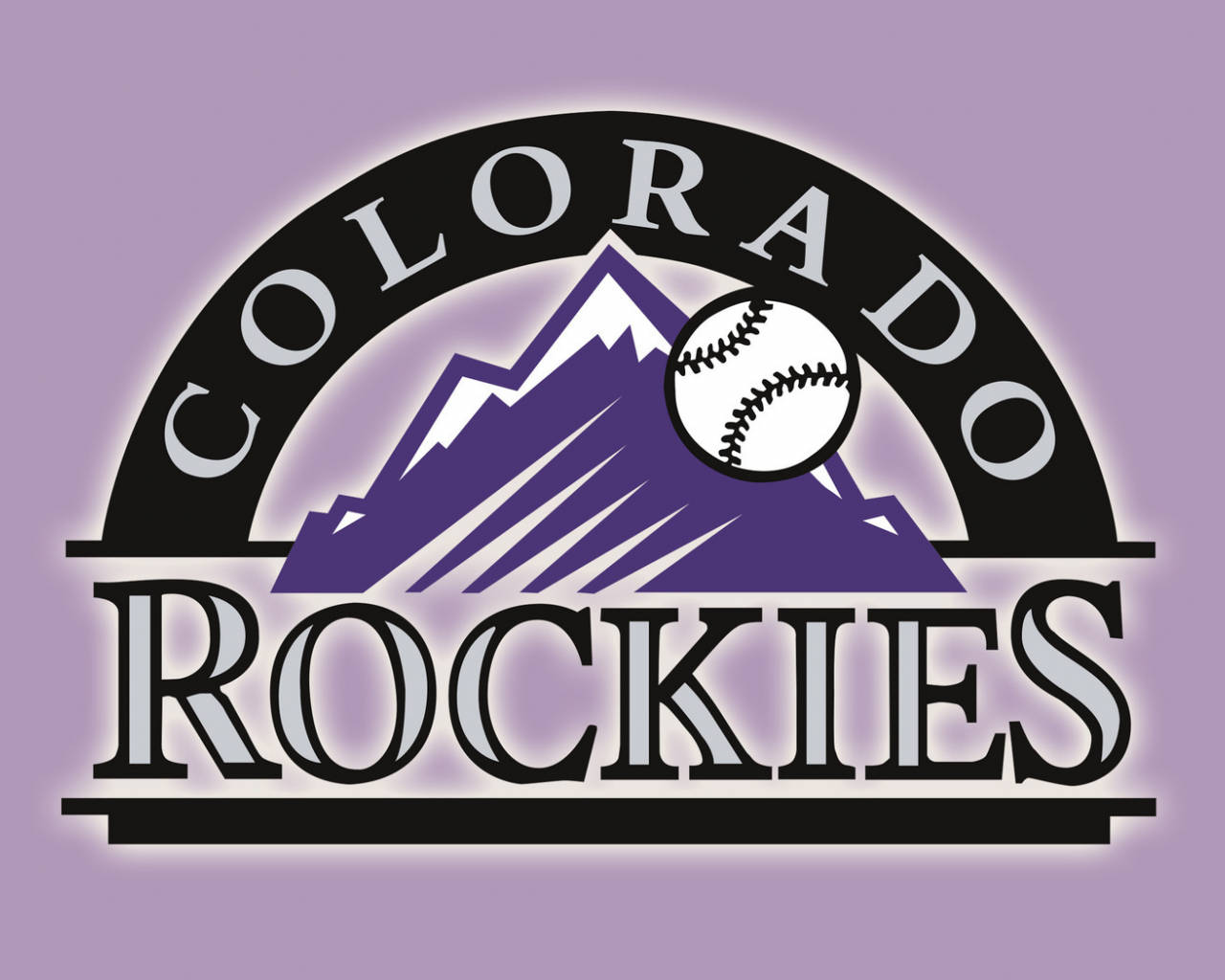 Colorado Rockies Purple Logo Wallpaper