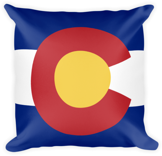 Colorado State Flag Pillow PNG