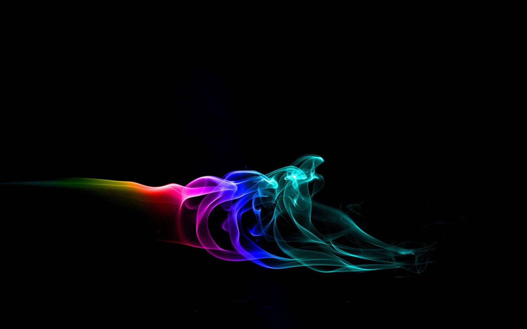 Colored Abstract Smoke Pattern Wallpaper