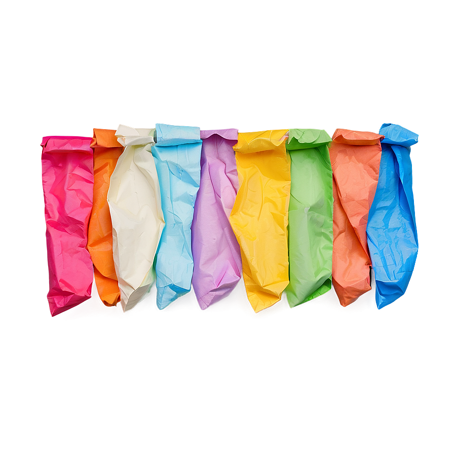 Colored Crumpled Paper Png 05242024 PNG