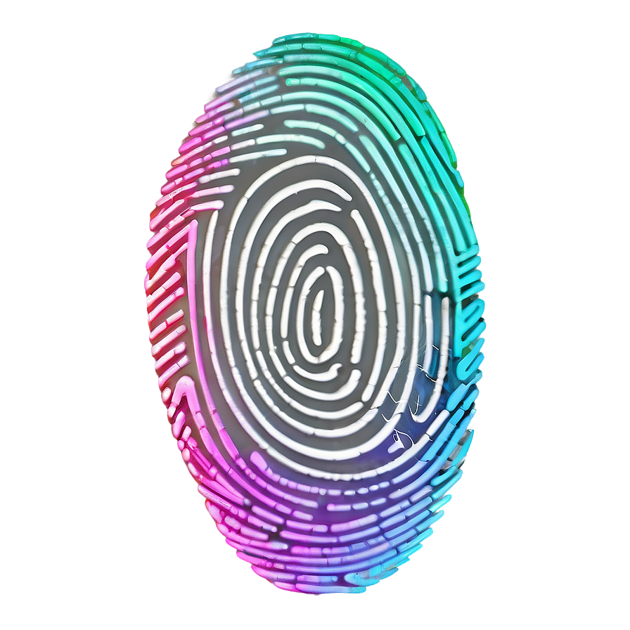 Colored Fingerprint Art Png 05242024 PNG