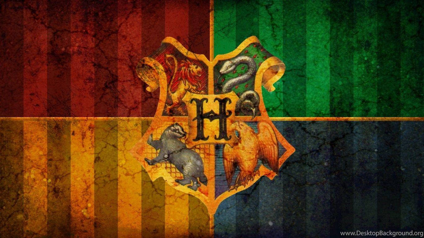 Farvede fire huse Harry Potter iPad Wallpaper