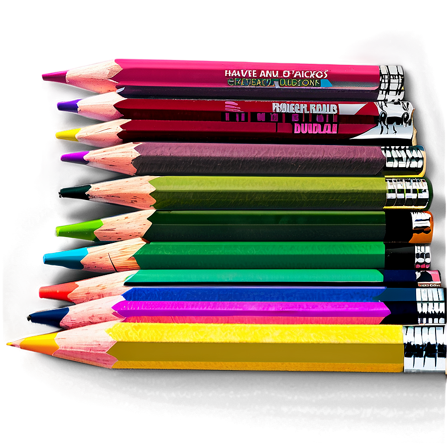 Colored Pencil Bundle Png Hnu PNG