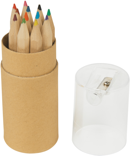 Colored Pencilsand Sharpener PNG