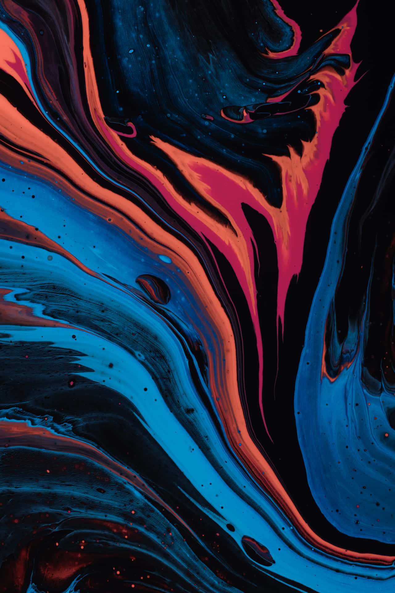 Nyd skønheden af ​​farverige abstrakt kunst som dit tapet. Wallpaper