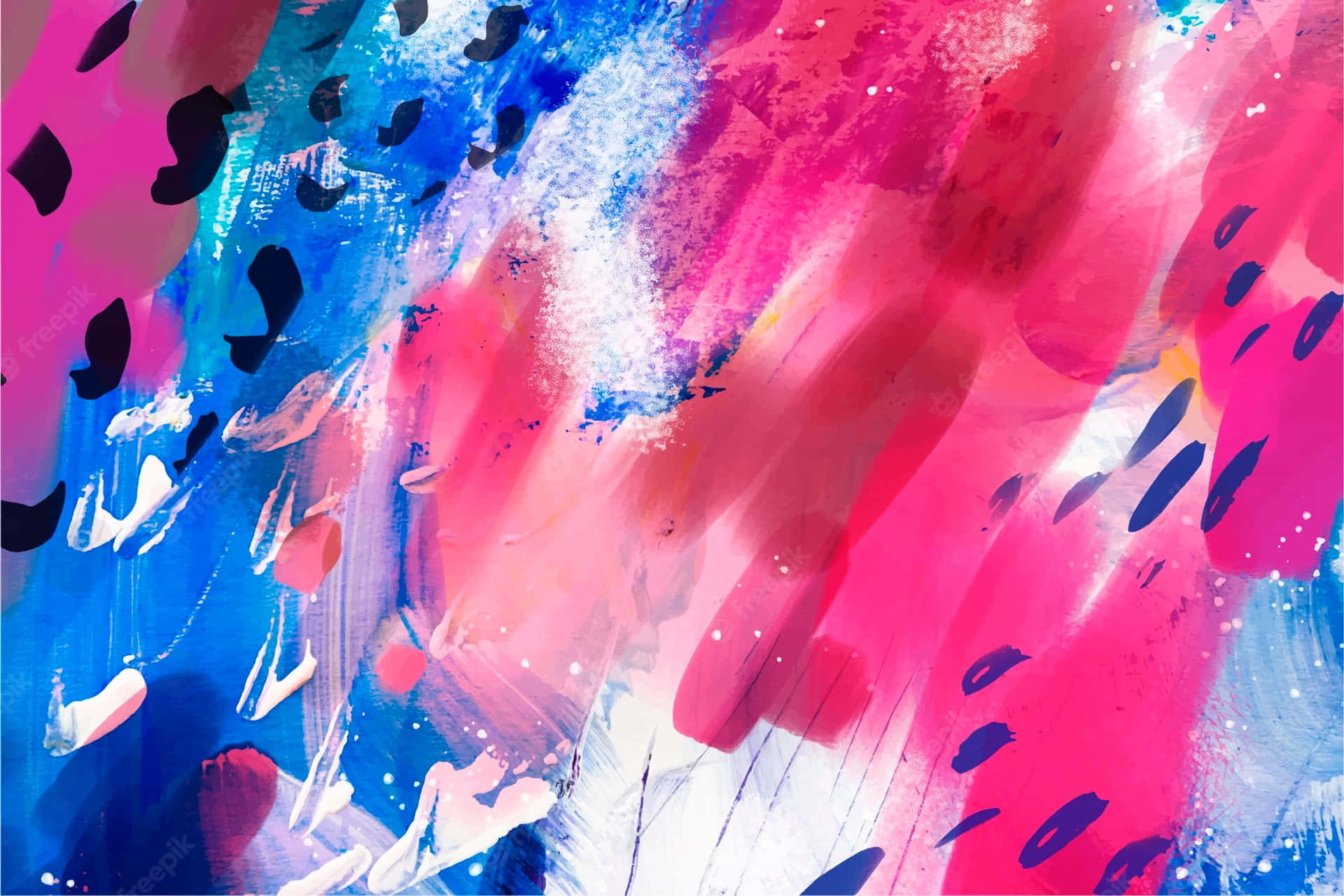 Manchasnegras Arte Abstracto Colorido Fondo de pantalla