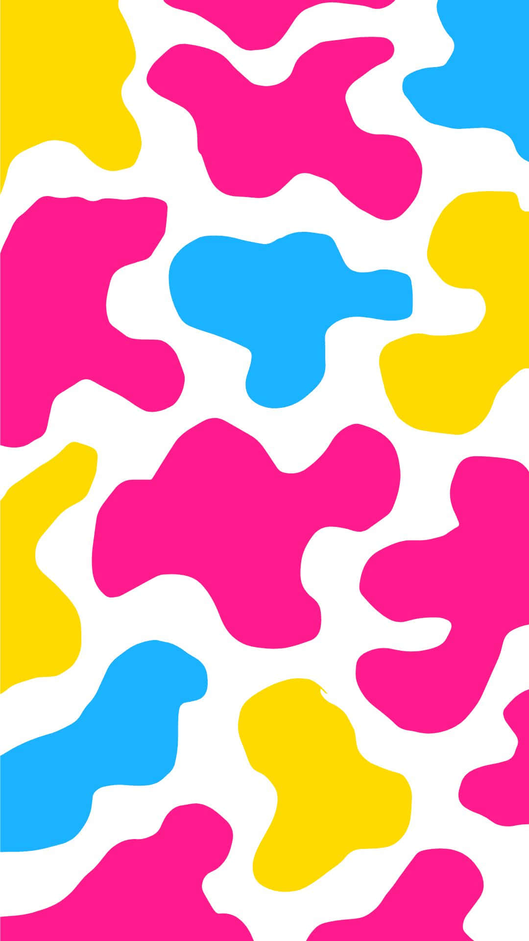 Colorful Abstract Blob Pattern Wallpaper