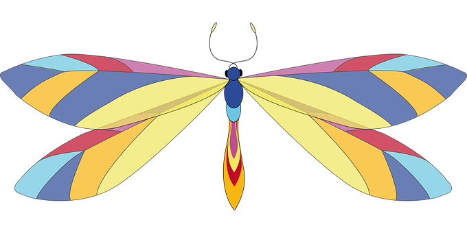 Colorful Abstract Butterfly Illustration PNG