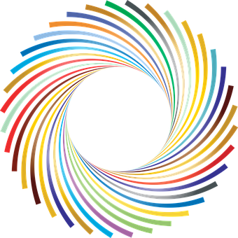 Colorful_ Abstract_ Circle_ Lines PNG