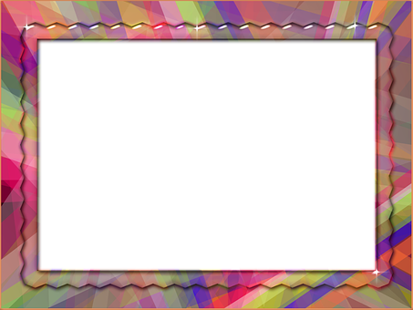 Colorful Abstract Frame PNG