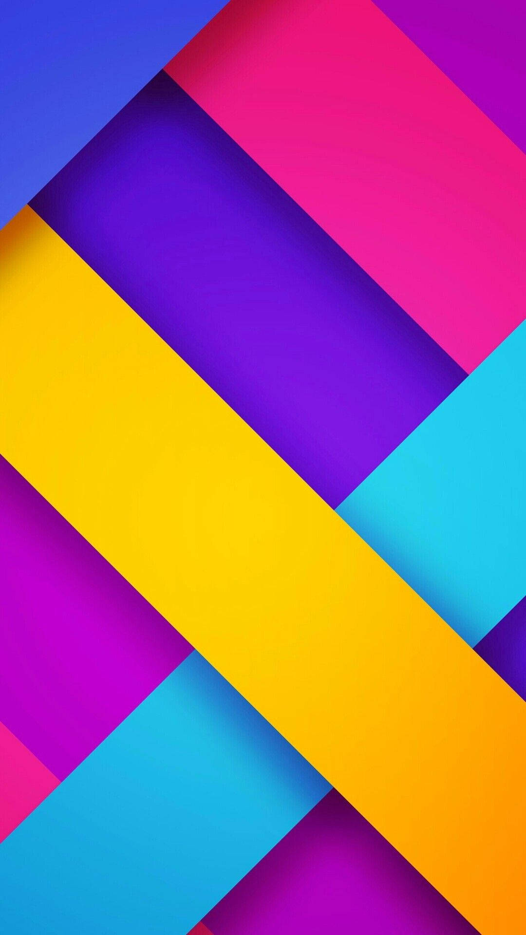 Colorful Abstract Geometric Stripes Wallpaper