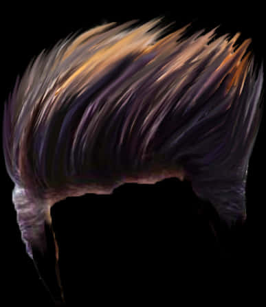 Colorful_ Abstract_ Hairstyle PNG