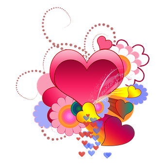 Colorful_ Abstract_ Heart_ Design PNG