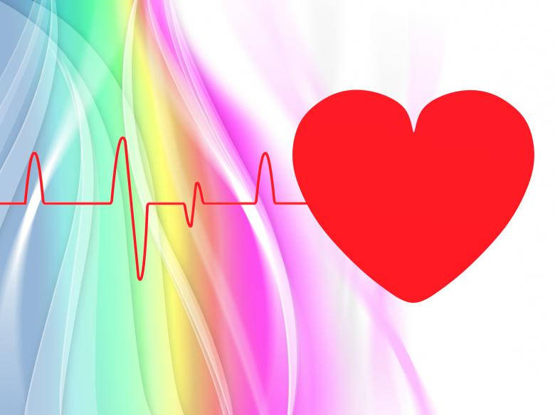 Colorful Abstract Heartbeat Lines Wallpaper