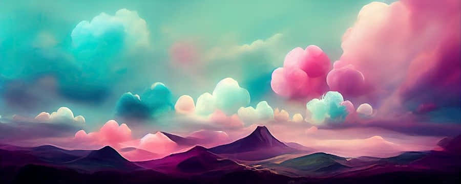 Colorful Abstract Landscape Wallpaper