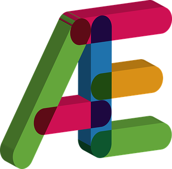Colorful_ Abstract_ Letter_ A PNG