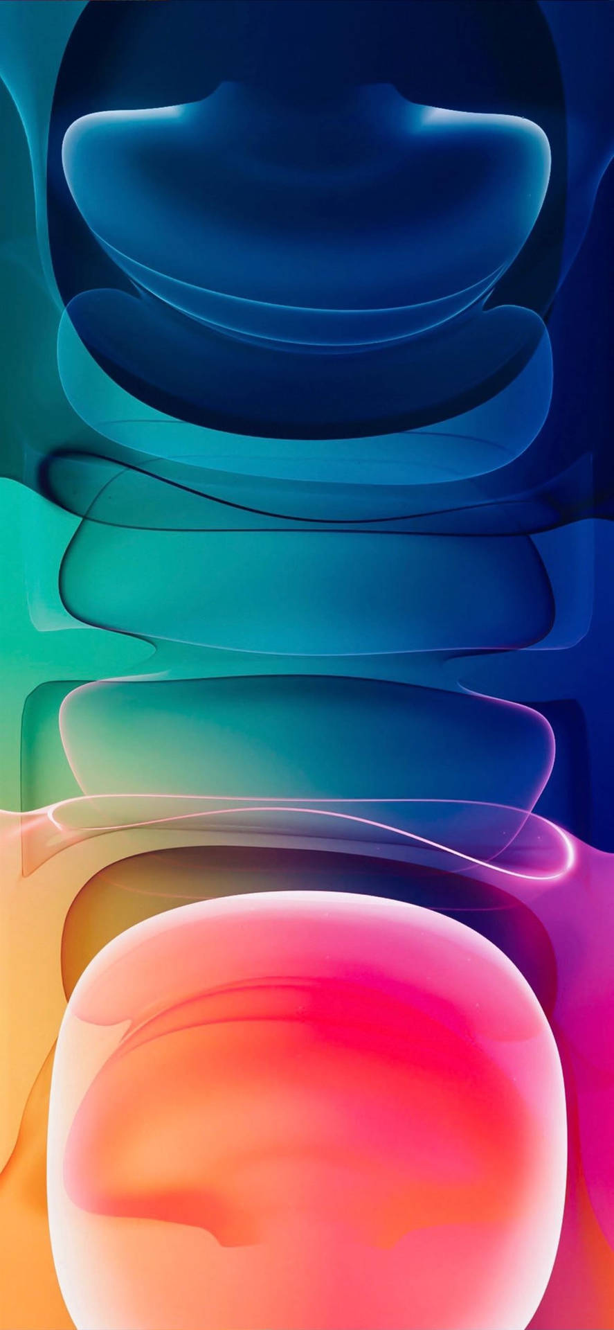 Farverige abstrakte mønstre iPhone 2021 tapet. Wallpaper