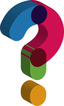 Colorful Abstract Question Mark PNG