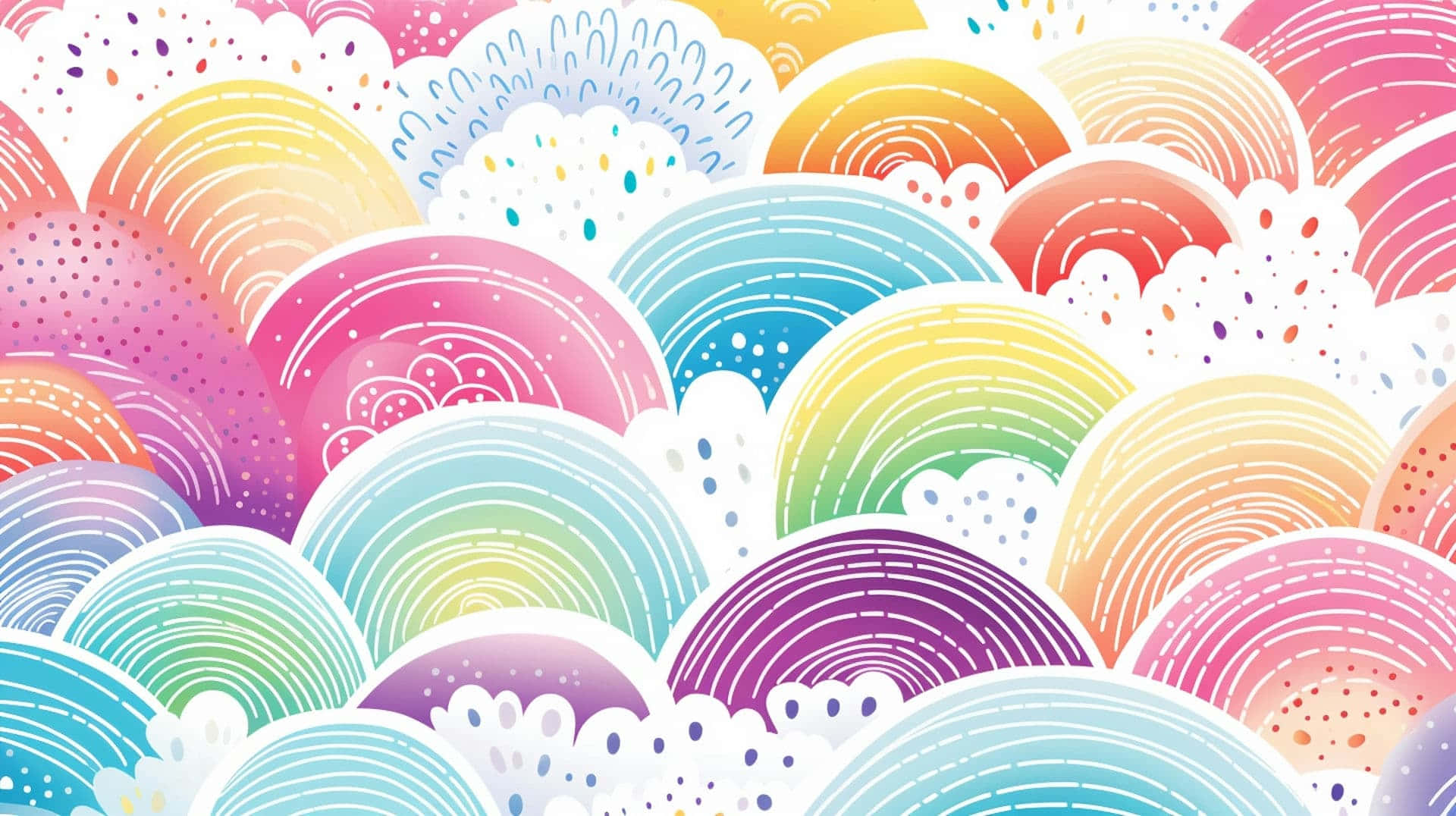 Colorful Abstract Rainbow Pattern Wallpaper