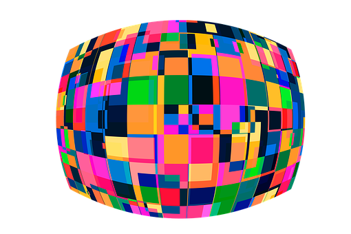 Colorful Abstract Sphere PNG