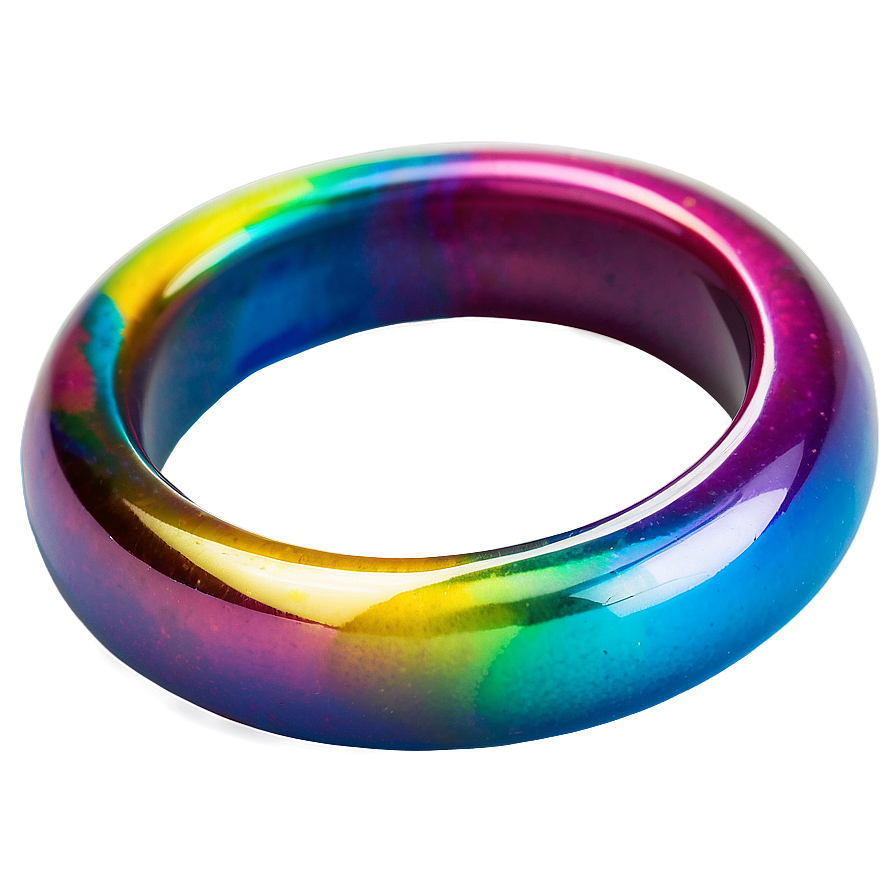 Colorful Acrylic Rings Png 06122024 PNG