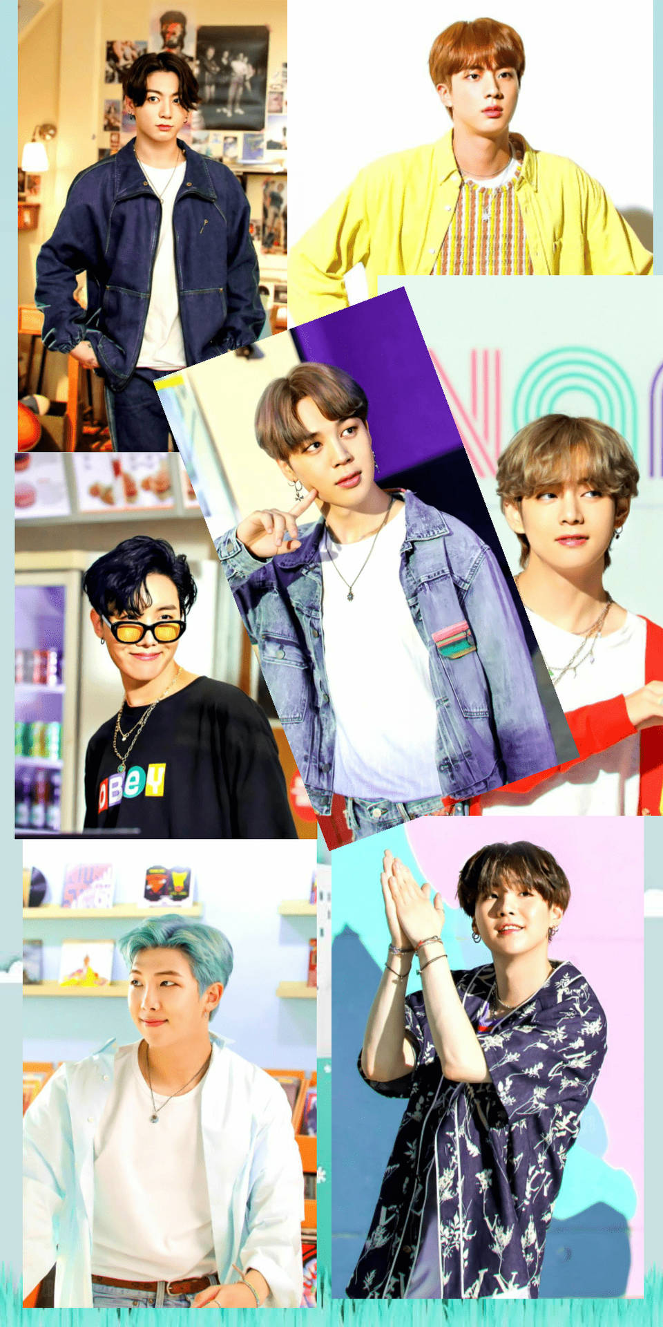 Colorful Aesthetic Bts Dynamite Collage Background