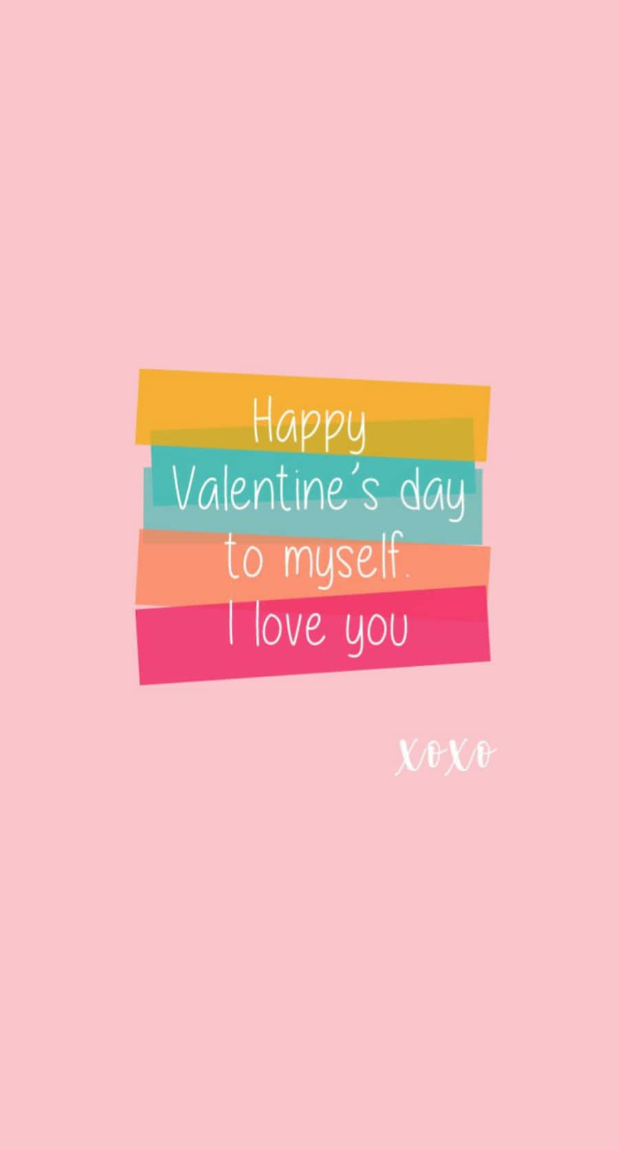 Colorful Aesthetic Valentine’s Greeting Wallpaper