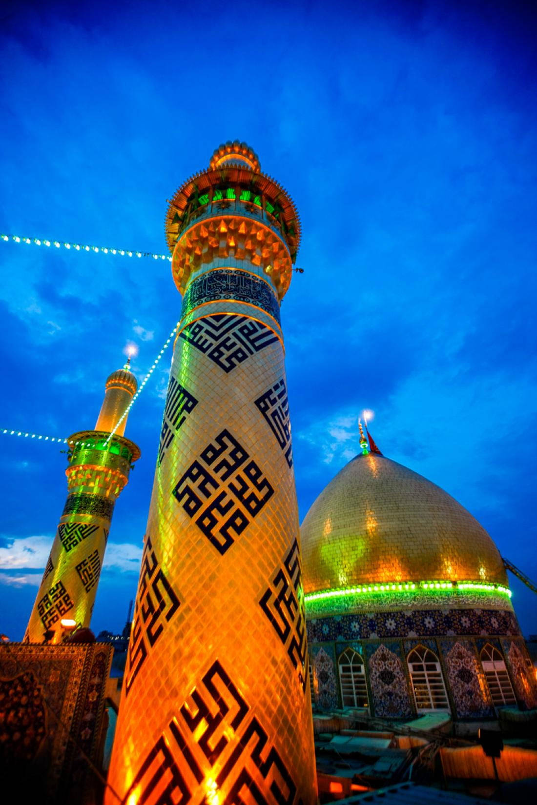 Colorful Al-abbas Shrine Karbala