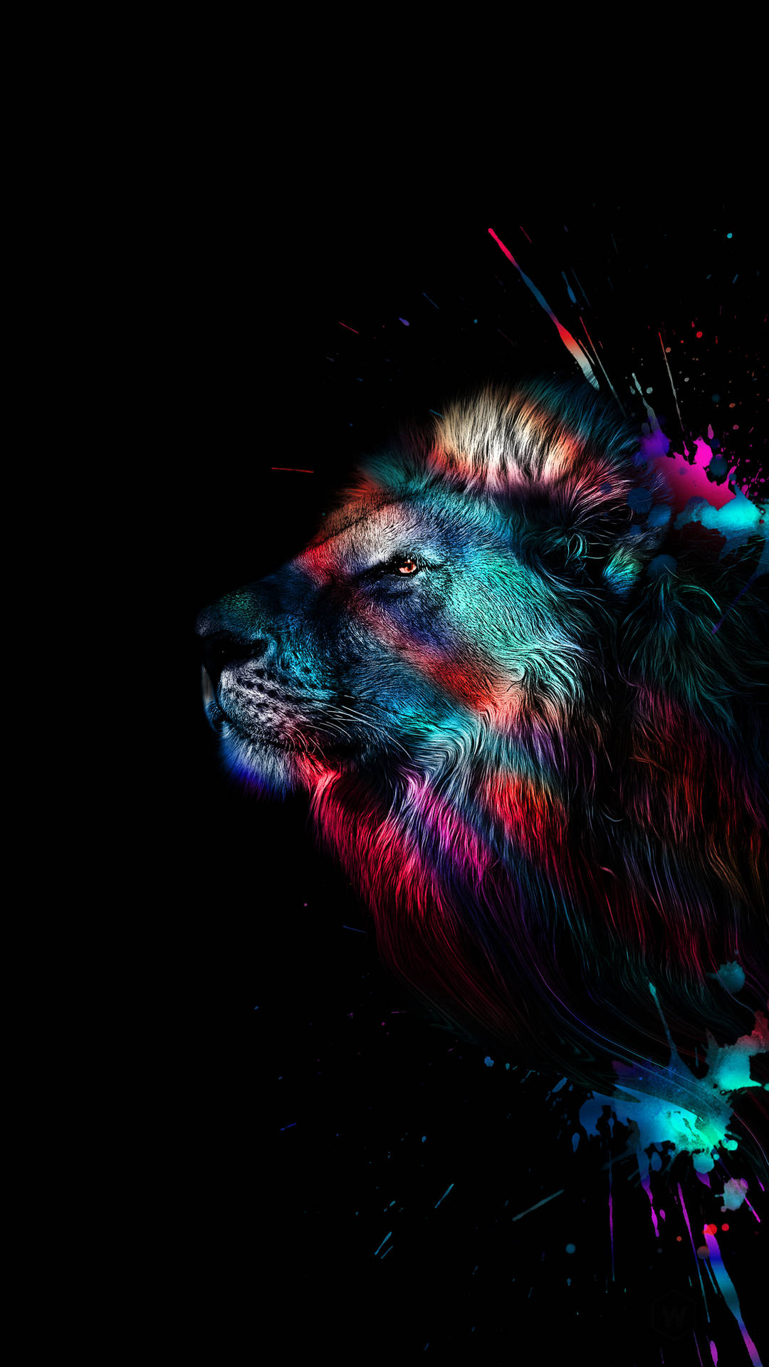 Rainbow Lion Galaxy Wallpaper #androidwallpaper #iphonewallpaper #wallpaper  #galaxy #sparkle #glitter #lockscreen #p… | Abstract lion, Colorful lion, Lion  wallpaper