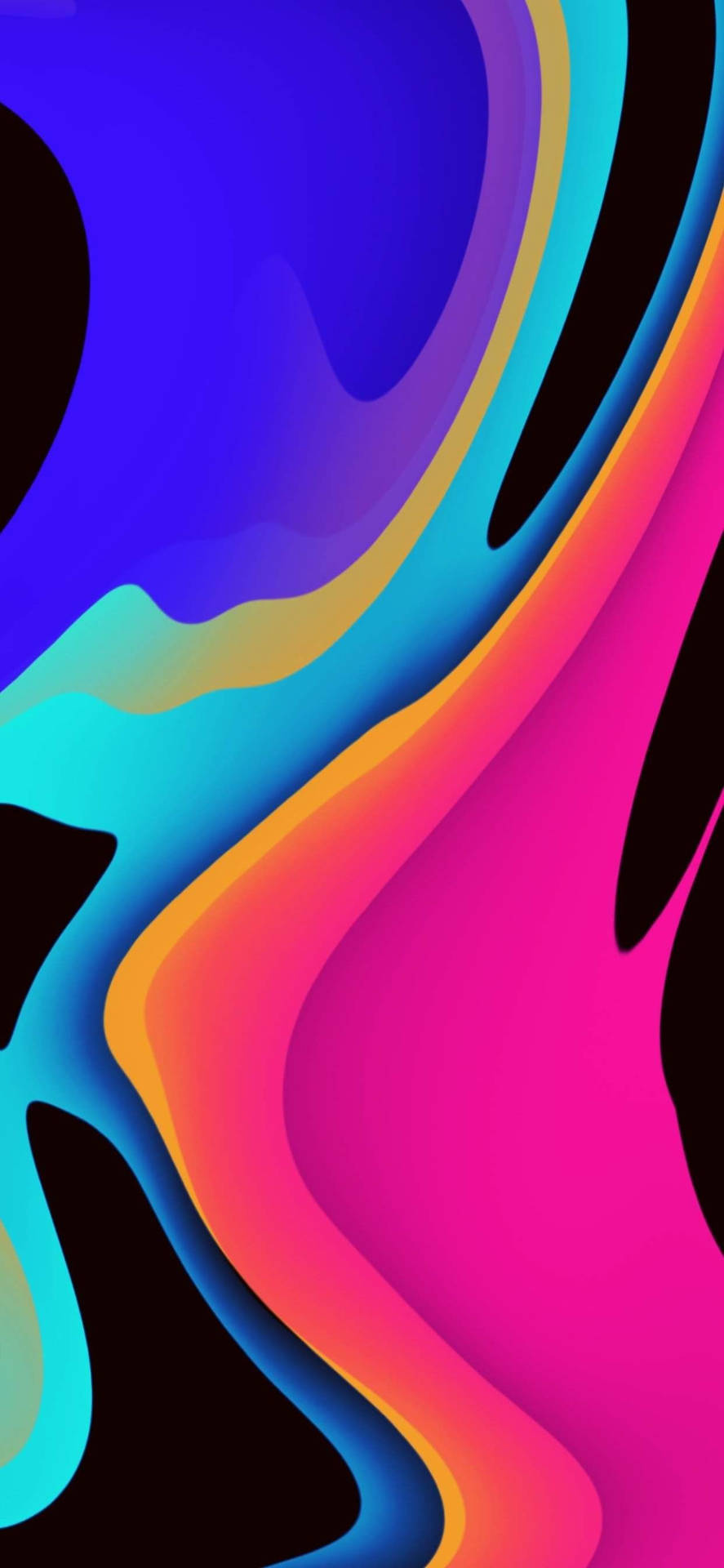 Farverig Amoled Digital abstrakt kunst Wallpaper