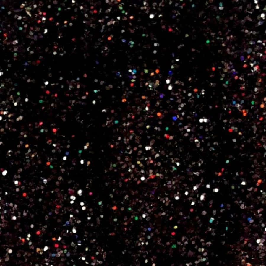 Colorful And Black Glitter Picture