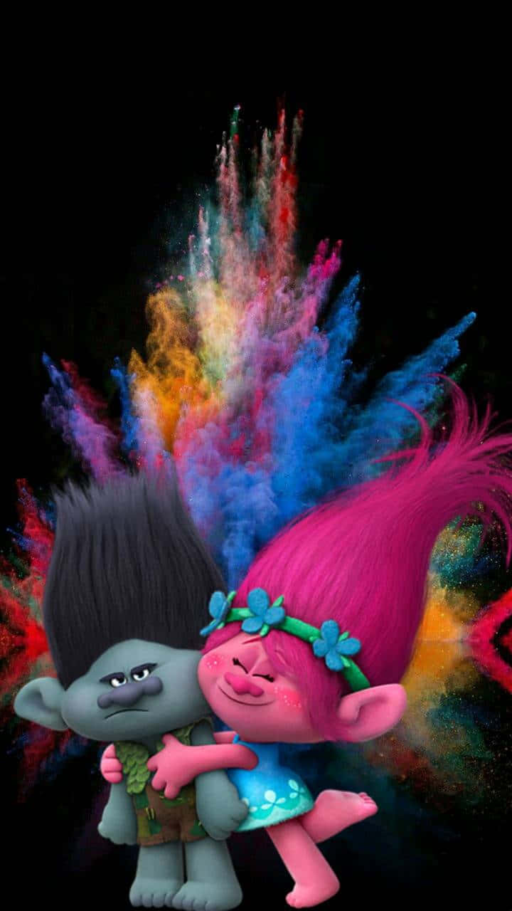 Colorful And Enchanting Trolls Background
