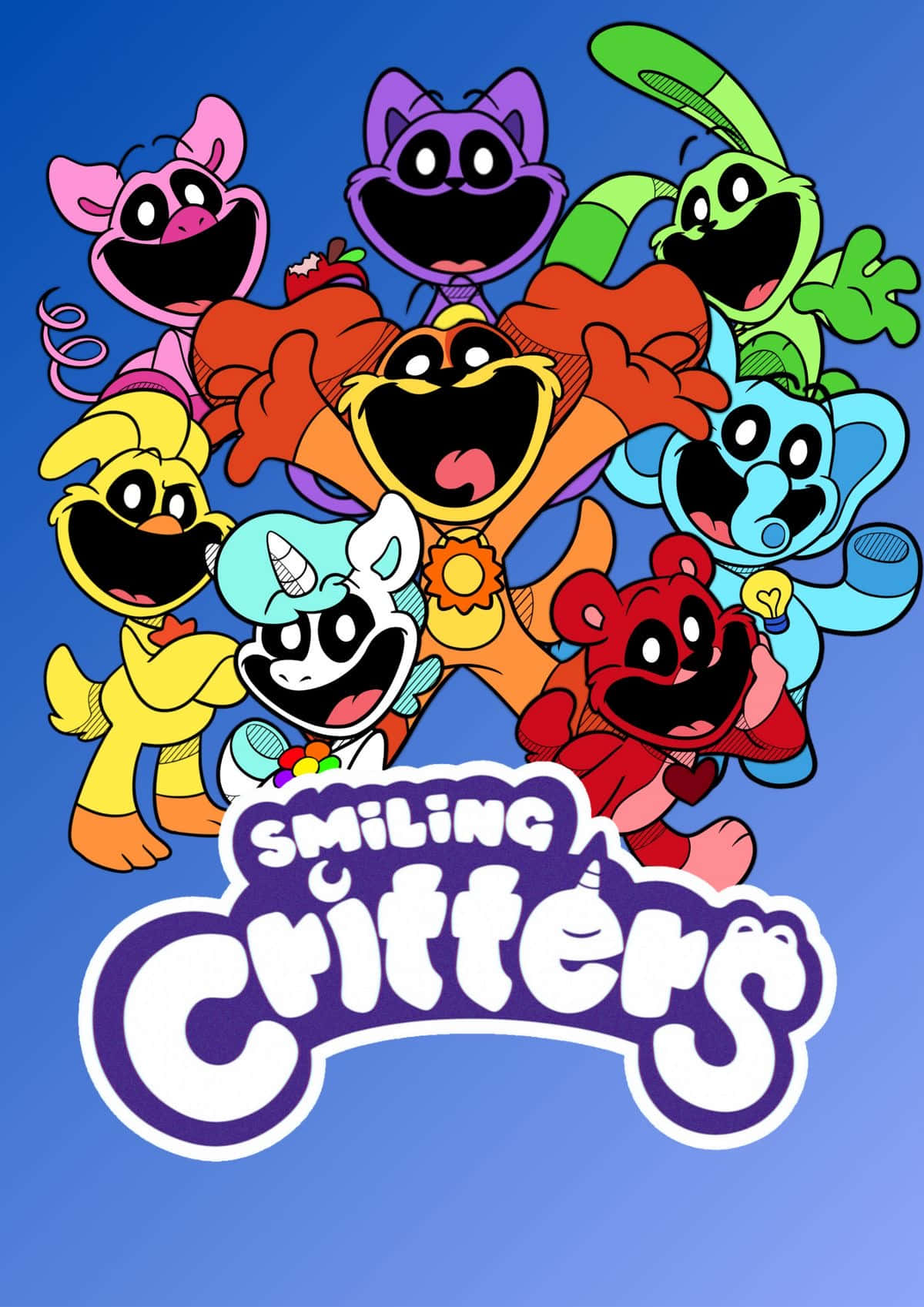 Colorful_ Animated_ Critters_ Group Wallpaper