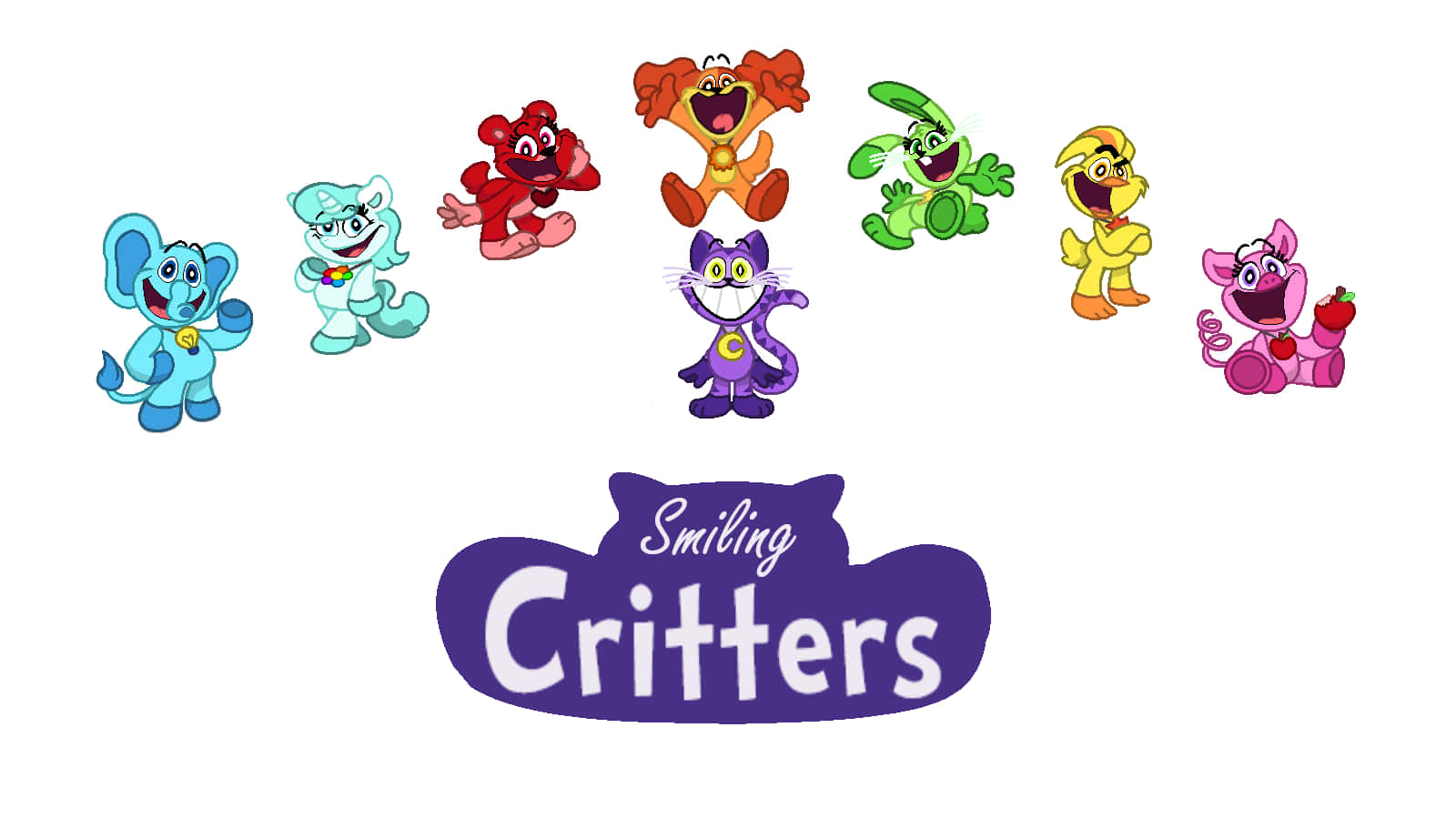 Colorful_ Animated_ Critters_ Smiling Wallpaper