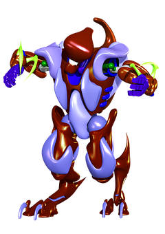 Colorful Animated Robot PNG
