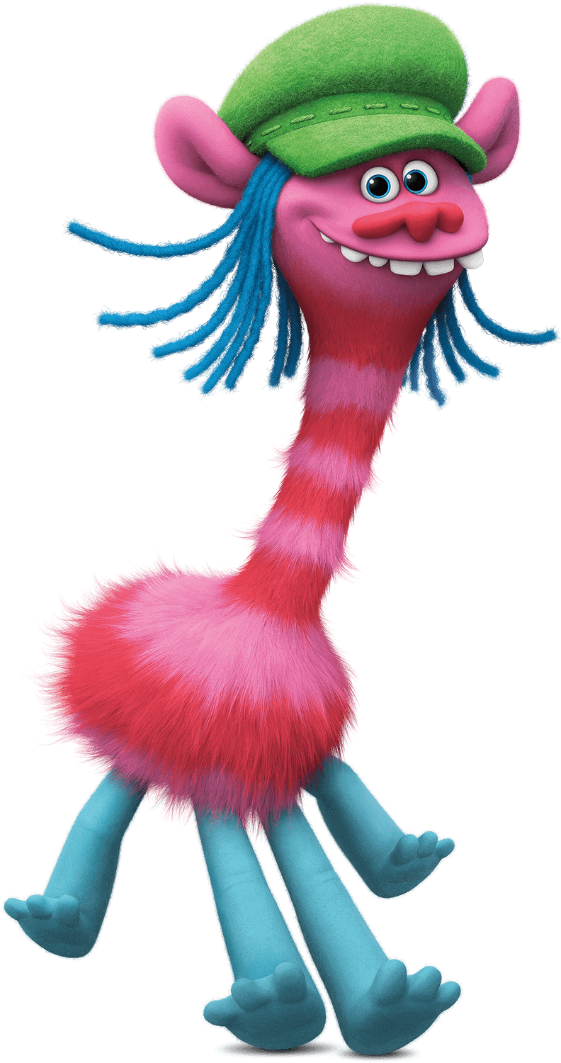 Colorful_ Animated_ Troll_ Character PNG