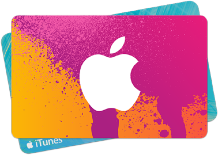 Colorful Apple Gift Card PNG
