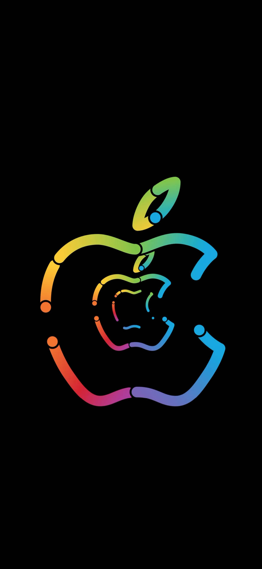 Colorful Apple Logo Artwork Wallpaper