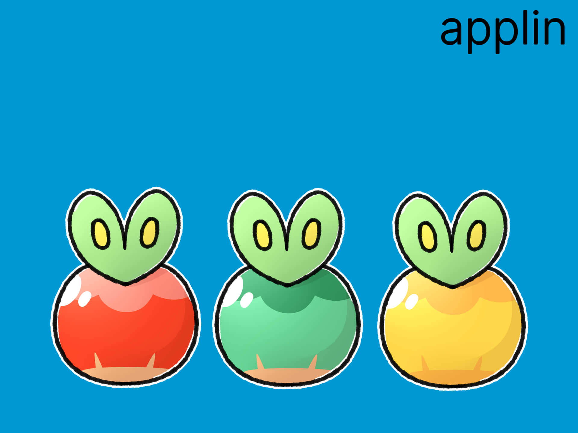 Colorful Applin Forms Wallpaper
