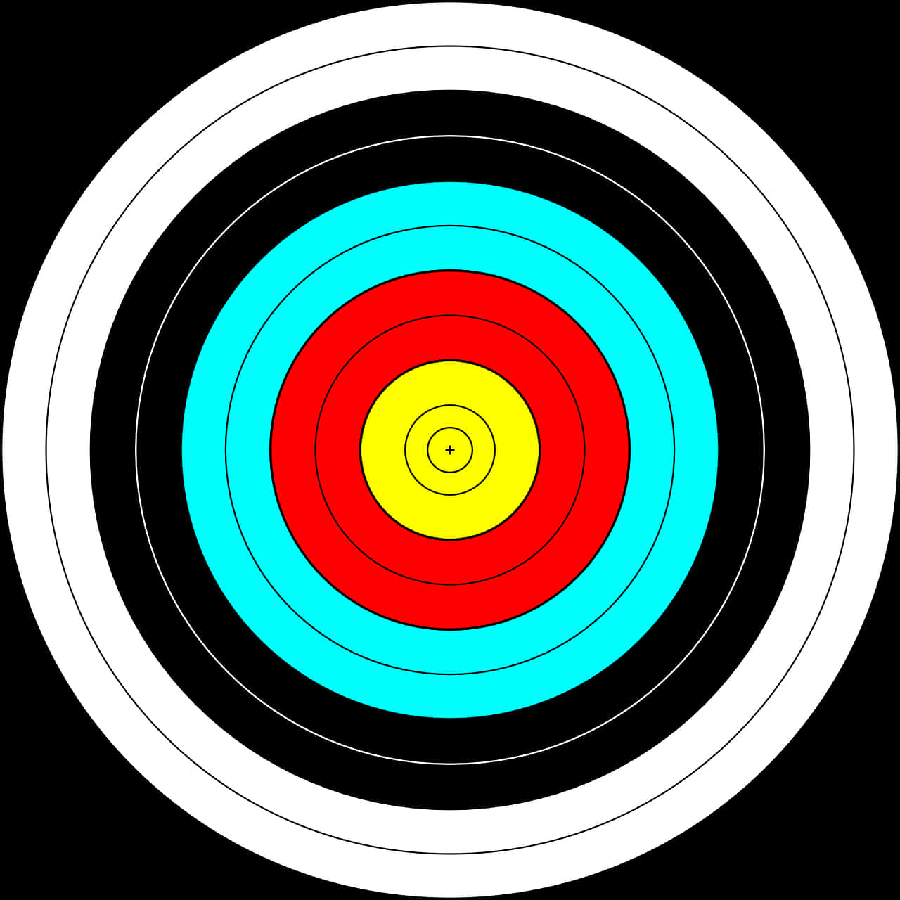 Download Colorful Archery Target | Wallpapers.com