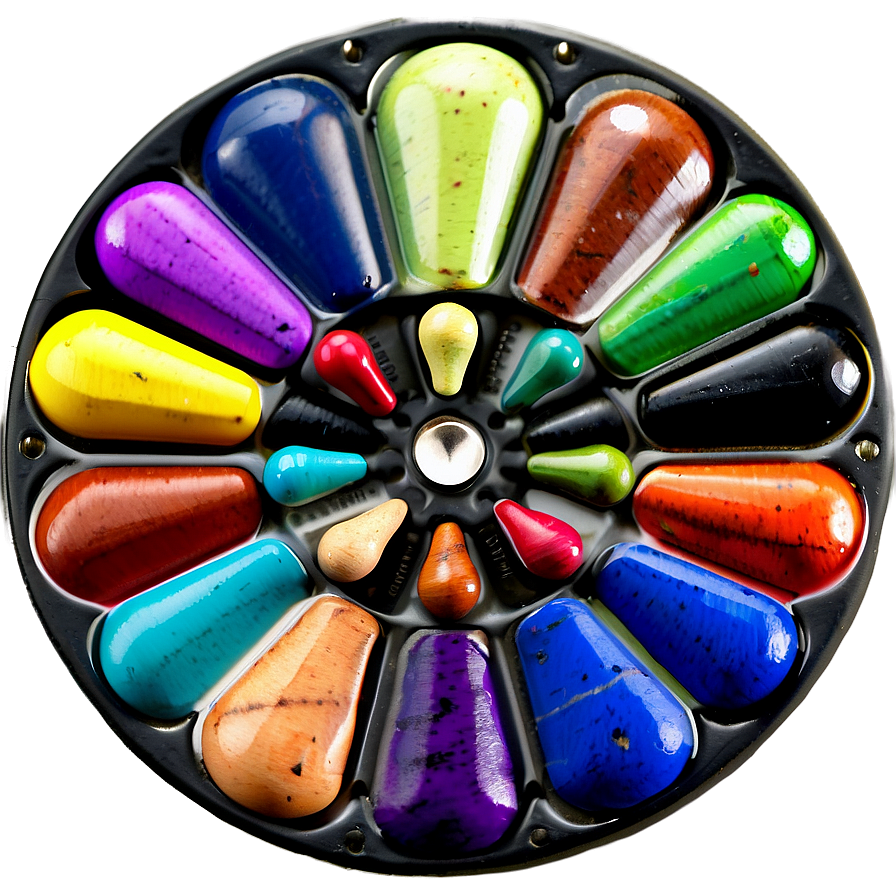 Colorful Art Palette Png Tqf17 PNG