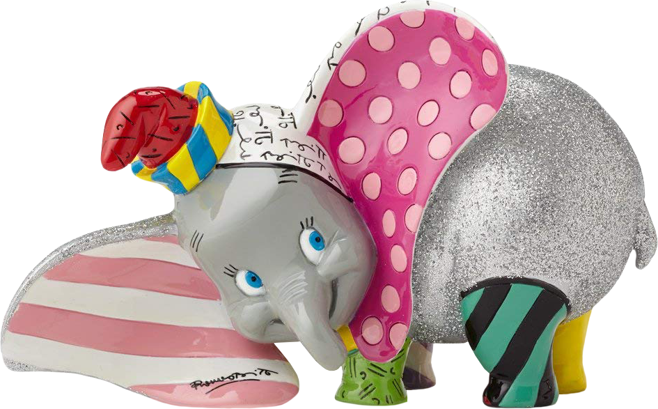 Colorful Artistic Dumbo Figurine PNG