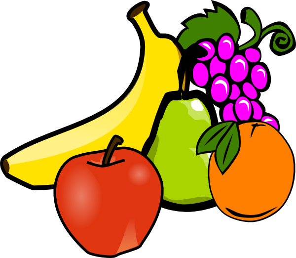 Colorful Assorted Fruits Illustration PNG
