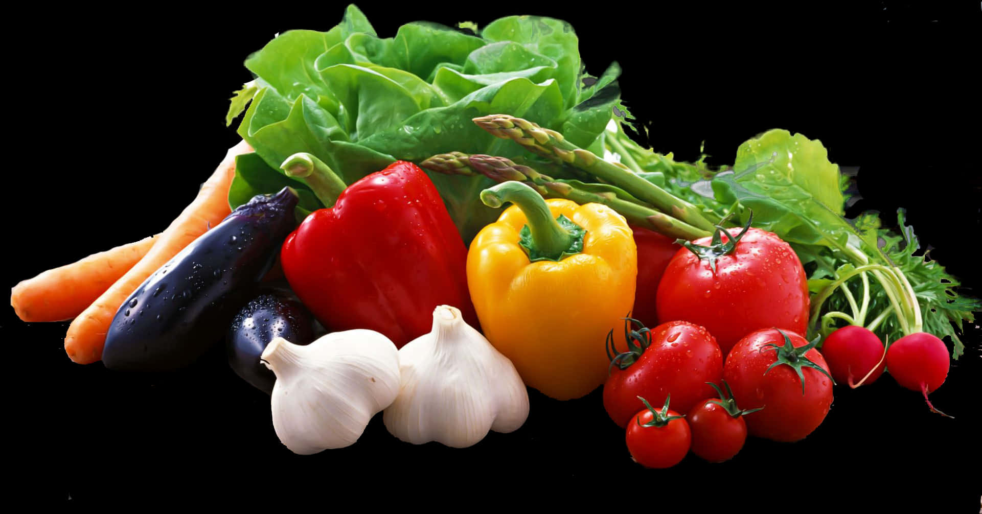 Colorful Assortmentof Vegetables PNG