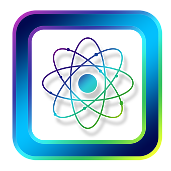 Colorful Atom Icon PNG