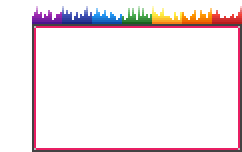Colorful Audio Spectrum Overlay PNG