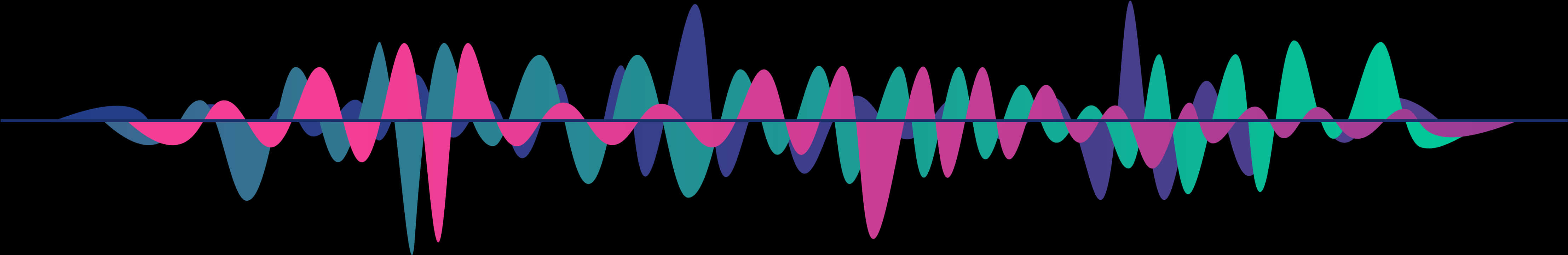 Colorful Soundwave Vector PNG
