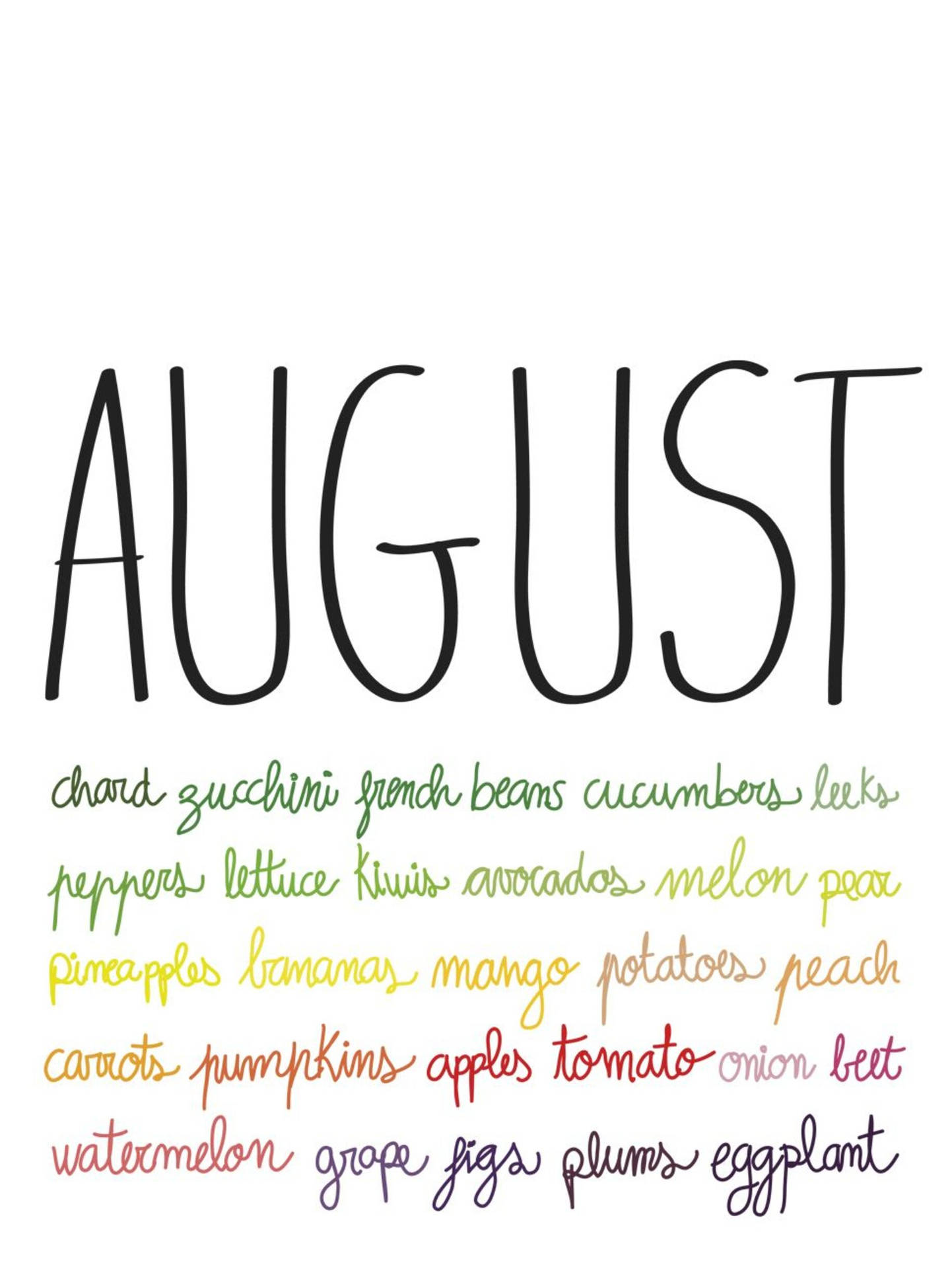 Celebrate the colors of August! Wallpaper